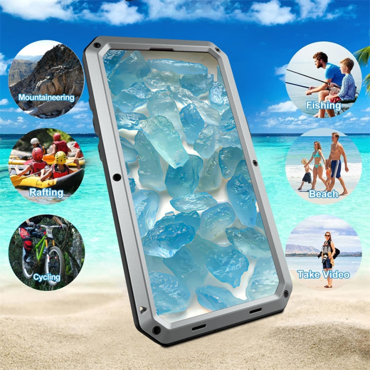 For iPhone 16 Shockproof IP54 Life Waterproof Phone Case(Silver) by buy2fix