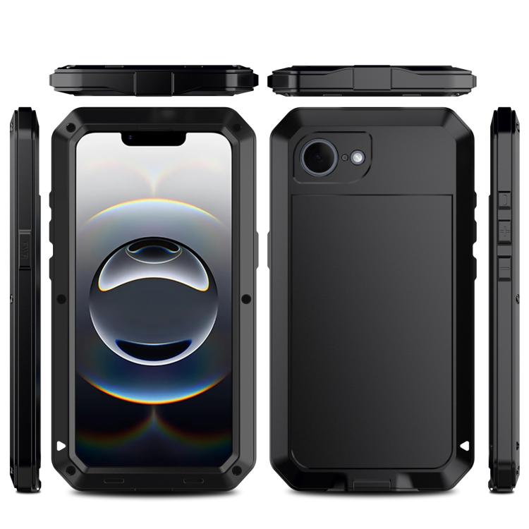 For iPhone 16e Shockproof IP54 Life Waterproof Phone Case(Black) - iPhone 16e Cases by buy2fix | Online Shopping UK | buy2fix