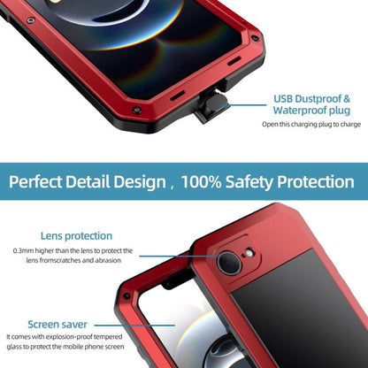 For iPhone 16e Shockproof IP54 Life Waterproof Phone Case(Red) - iPhone 16e Cases by buy2fix | Online Shopping UK | buy2fix