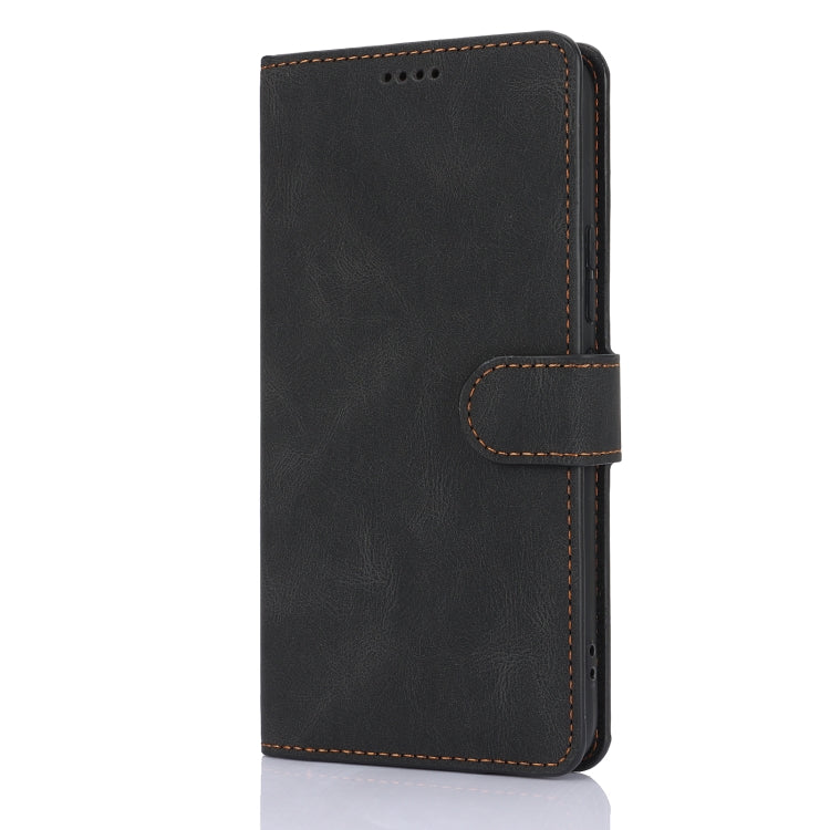 For iPhone 16 Plus Fantasy Skin-feel Calfskin Texture Leather Phone Case(Black) by buy2fix