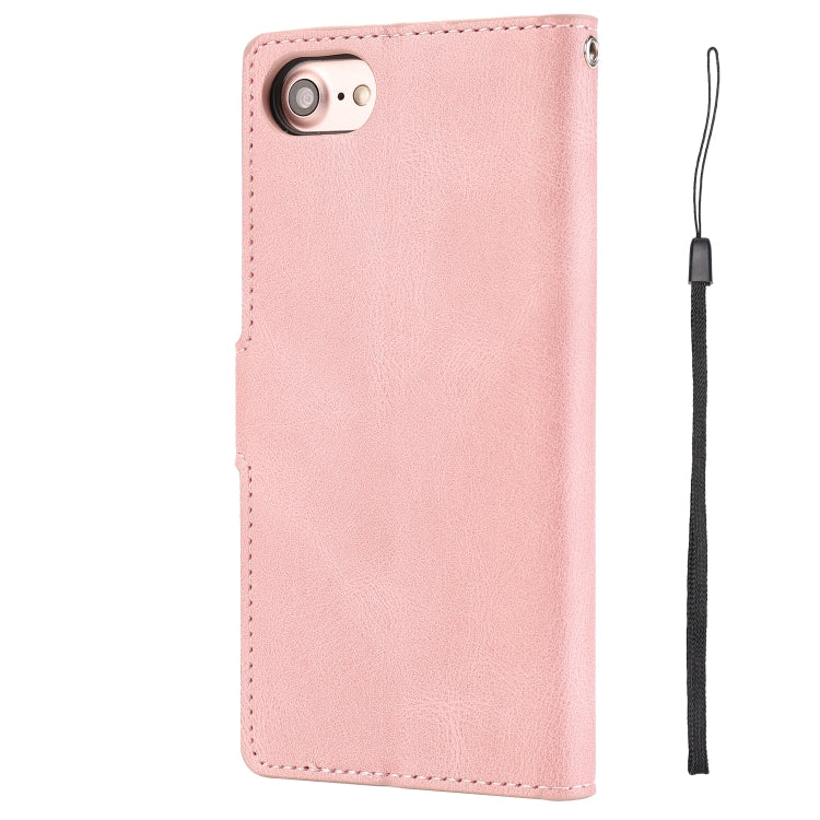 For iPhone SE 2024 Fantasy Skin-feel Calfskin Texture Leather Phone Case(Pink) - More iPhone Cases by buy2fix | Online Shopping UK | buy2fix
