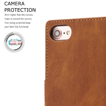 For iPhone 16e Fantasy Skin-feel Calfskin Texture Leather Phone Case(Brown) - iPhone 16e Cases by buy2fix | Online Shopping UK | buy2fix