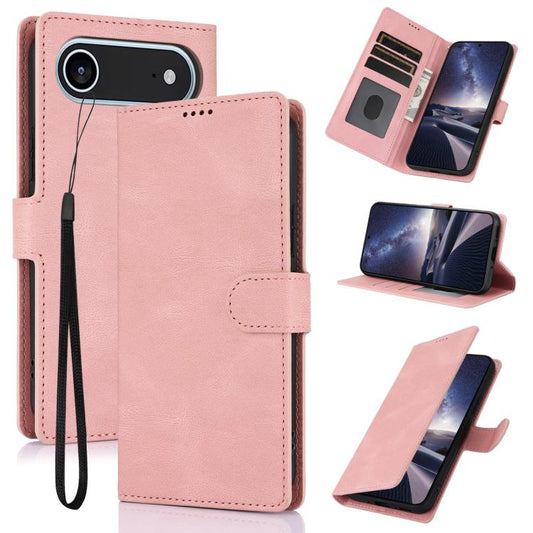 For iPhone Air Fantasy Skin-feel Calfskin Texture Leather Phone Case(Pink) - iPhone Air Cases by buy2fix | Online Shopping UK | buy2fix