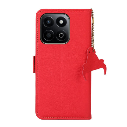 For Honor Play 60 Plus / 200 Smart Side-Magnetic TJ Genuine Leather RFID Phone Case(Red) - Honor Cases by buy2fix | Online Shopping UK | buy2fix