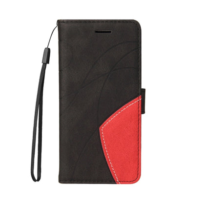 For Samsung Galaxy S25+ / S24+ 5G Dual-color Splicing Flip Leather Phone Case(Black) by buy2fix