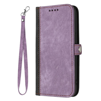 For Samsung Galaxy S25+ 5G Side Buckle Double Fold Hand Strap Leather Phone Case(Purple) by buy2fix