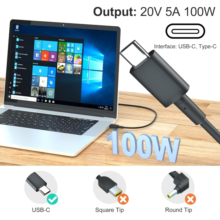 100W 20V 5A USB Type-C Plug Laptop Notebook Power Adapter For ASUS, Plug:AU Plug - For Asus by buy2fix | Online Shopping UK | buy2fix