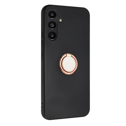 For Samsung Galaxy S25+ 5G Matte Ring Holder TPU Phone Case(Rose Gold) by buy2fix