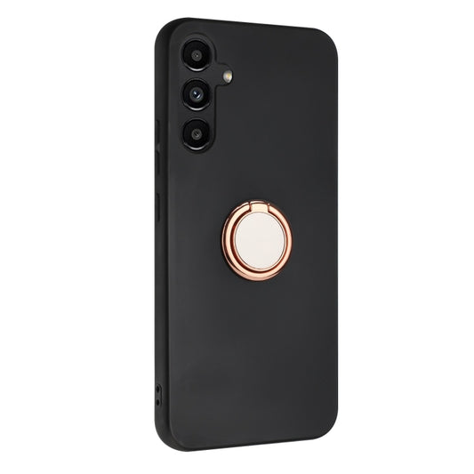 For Samsung Galaxy S25+ 5G Matte Ring Holder TPU Phone Case(Rose Gold) by buy2fix