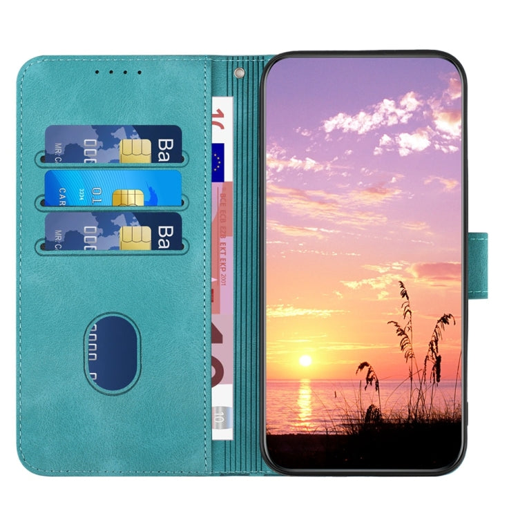 For Samsung Galaxy S25 5G YX0060 Elephant Head Embossed Phone Leather Case with Lanyard(Light Blue) - Galaxy S25 5G Cases by buy2fix | Online Shopping UK | buy2fix