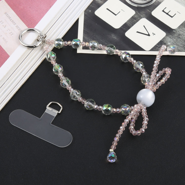 Mobile Phone Anti-lost Bowknot Bead Chain Short Lanyard(Green) - Lanyards & Wrist Straps by buy2fix | Online Shopping UK | buy2fix