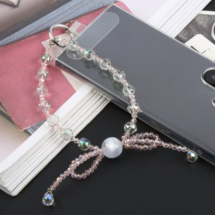 Mobile Phone Anti-lost Bowknot Bead Chain Short Lanyard(Green) - Lanyards & Wrist Straps by buy2fix | Online Shopping UK | buy2fix