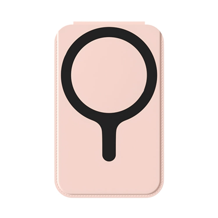 Magnetic Card Bag Phone Desktop Holder with Mirror(Light Pink) - Others Accessories by buy2fix | Online Shopping UK | buy2fix