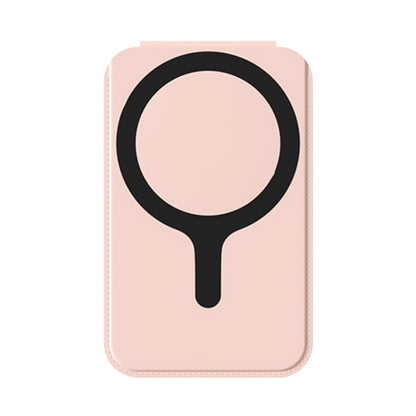 Magnetic Card Bag Phone Desktop Holder with Mirror(Light Pink) - Others Accessories by buy2fix | Online Shopping UK | buy2fix