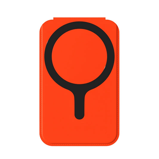 Magnetic Card Bag Phone Desktop Holder with Mirror(Orange) - Others Accessories by buy2fix | Online Shopping UK | buy2fix