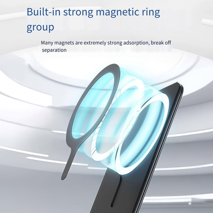 Magnetic Card Bag Phone Desktop Holder with Mirror(Red) - Others Accessories by buy2fix | Online Shopping UK | buy2fix