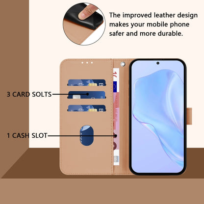 For OnePlus 12 5G Global Skin Feel Solid Color Leather Phone Case with Lanyard(Nude) by buy2fix