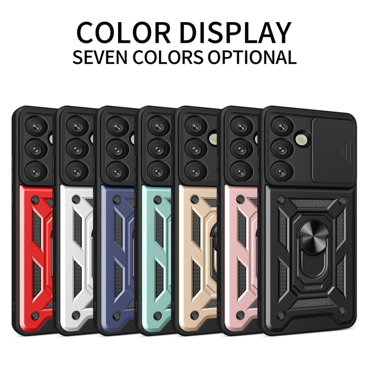 For Samsung Galaxy S25 5G Sliding Camera Cover Design TPU+PC Phone Case(Black) by buy2fix