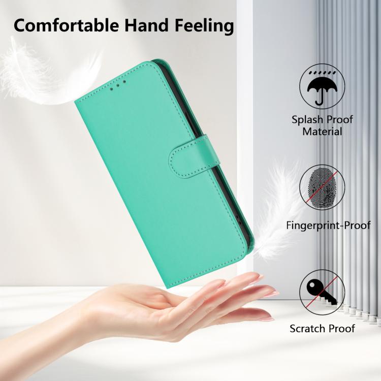 For Google Pixel 10 / 10 Pro Skin Feel Solid Color Leather Phone Case with Lanyard(Green) - Google Cases by buy2fix | Online Shopping UK | buy2fix