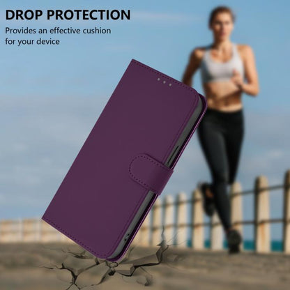 For Google Pixel 10 / 10 Pro Skin Feel Solid Color Leather Phone Case with Lanyard(Violet) - Google Cases by buy2fix | Online Shopping UK | buy2fix