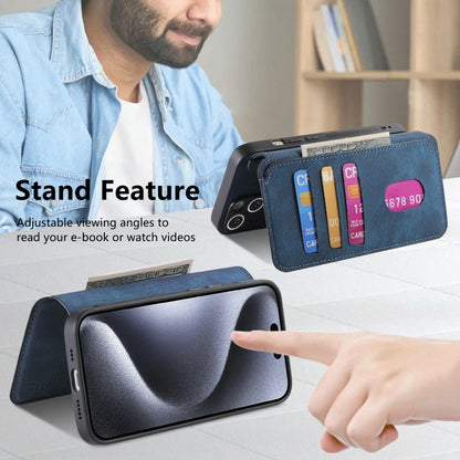 For iPhone 15 Pro Max CaseNeo MagSafe RFID Anti-theft Retro Leather Phone Case(Blue) - iPhone 15 Pro Max Cases by CaseNeo | Online Shopping UK | buy2fix