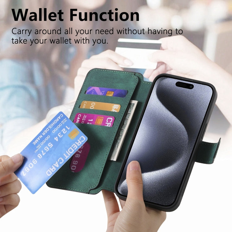 For iPhone 15 Pro Max CaseNeo MagSafe RFID Anti-theft Retro Leather Phone Case(Green) - iPhone 15 Pro Max Cases by CaseNeo | Online Shopping UK | buy2fix