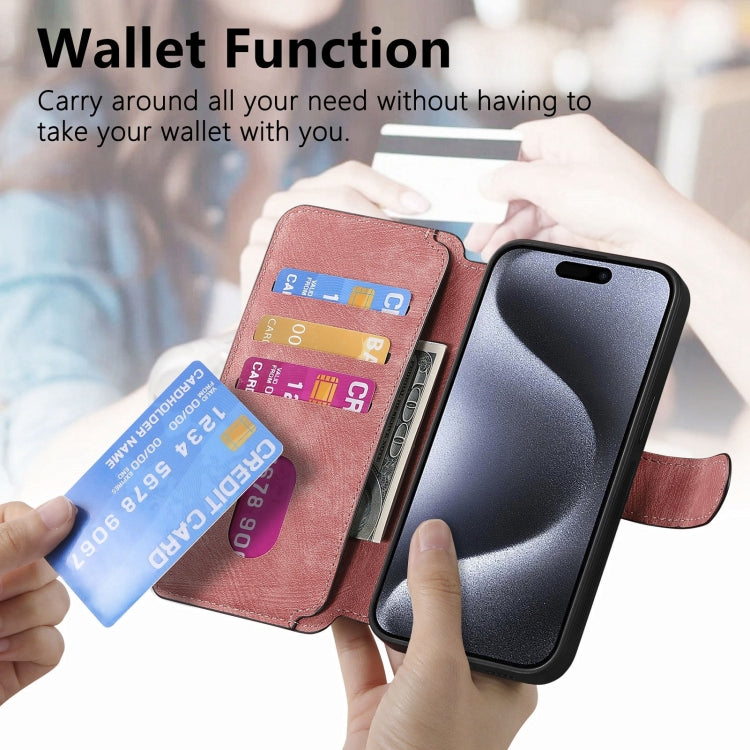 For iPhone 15 Pro Max CaseNeo MagSafe RFID Anti-theft Retro Leather Phone Case(Pink) - iPhone 15 Pro Max Cases by CaseNeo | Online Shopping UK | buy2fix