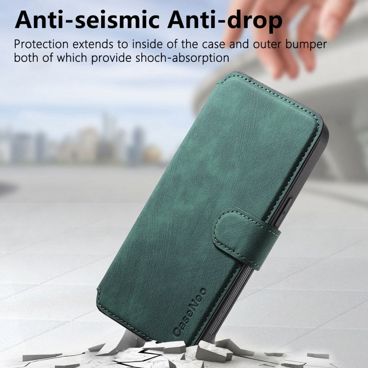 For iPhone 15 Pro CaseNeo MagSafe RFID Anti-theft Retro Leather Phone Case(Green) - iPhone 15 Pro Cases by CaseNeo | Online Shopping UK | buy2fix