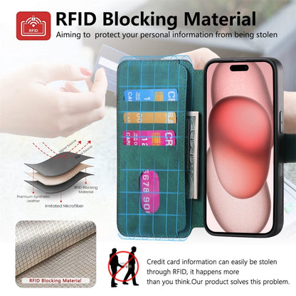 For iPhone 15 Pro CaseNeo MagSafe RFID Anti-theft Retro Leather Phone Case(Green) - iPhone 15 Pro Cases by CaseNeo | Online Shopping UK | buy2fix