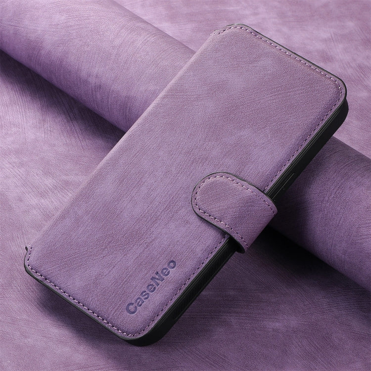 For iPhone 15 Pro CaseNeo MagSafe RFID Anti-theft Retro Leather Phone Case(Purple) - iPhone 15 Pro Cases by CaseNeo | Online Shopping UK | buy2fix
