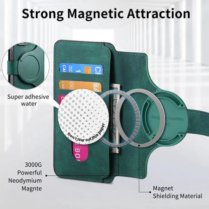 For iPhone 15 CaseNeo MagSafe RFID Anti-theft Retro Leather Phone Case(Green) - iPhone 15 Cases by CaseNeo | Online Shopping UK | buy2fix