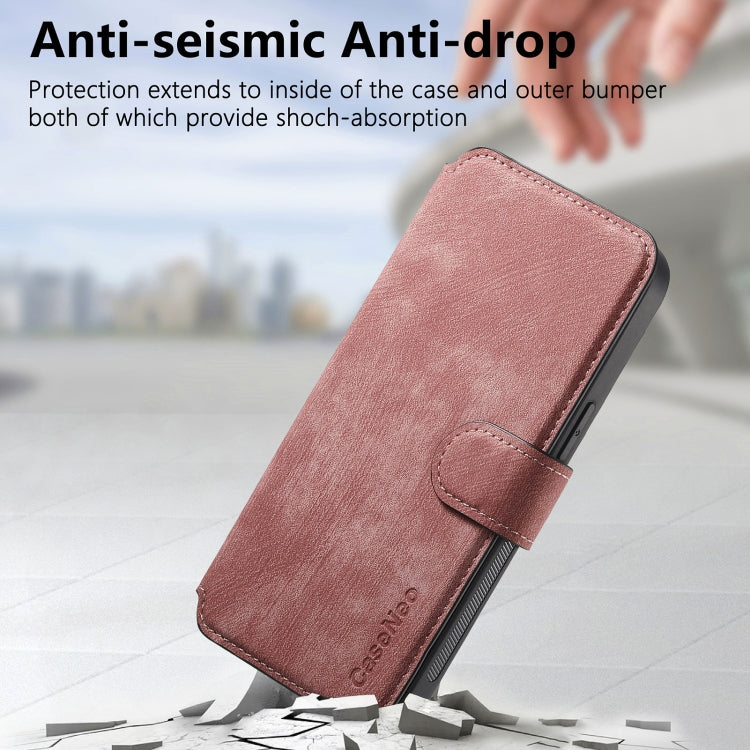 For iPhone 15 CaseNeo MagSafe RFID Anti-theft Retro Leather Phone Case(Pink) - iPhone 15 Cases by CaseNeo | Online Shopping UK | buy2fix