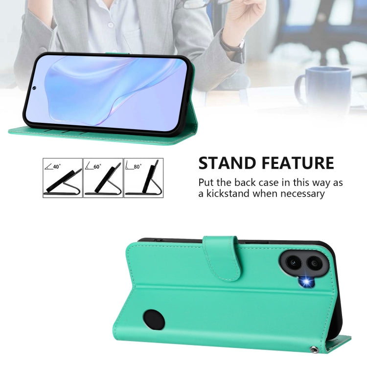 For Nothing CMF Phone 1 Skin Feel Solid Color Leather Phone Case with Lanyard(Green) - More Brand by buy2fix | Online Shopping UK | buy2fix