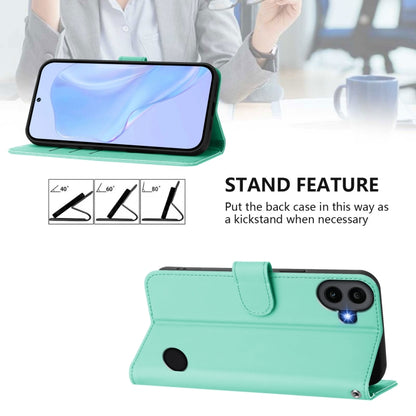 For Nothing CMF Phone 1 Skin Feel Solid Color Leather Phone Case with Lanyard(Mint Green) - Nothing Cases by buy2fix | Online Shopping UK | buy2fix