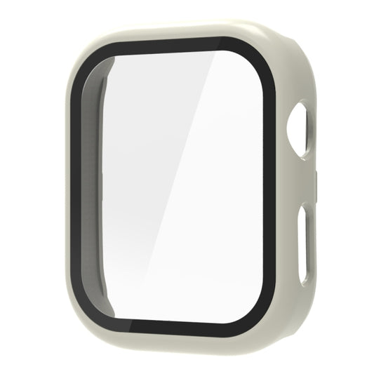 For Huawei Watch D2 Tempered Glass Film Integrated PC Watch Protective Case(Ivory White) - Watch Cases by buy2fix | Online Shopping UK | buy2fix