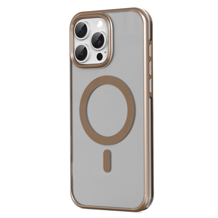 For iPhone 16 Pro Mutural Airbag Anti-fall MagSafe Magnetic Phone Case(Desert Gold) - iPhone 16 Pro Cases by Mutural | Online Shopping UK | buy2fix