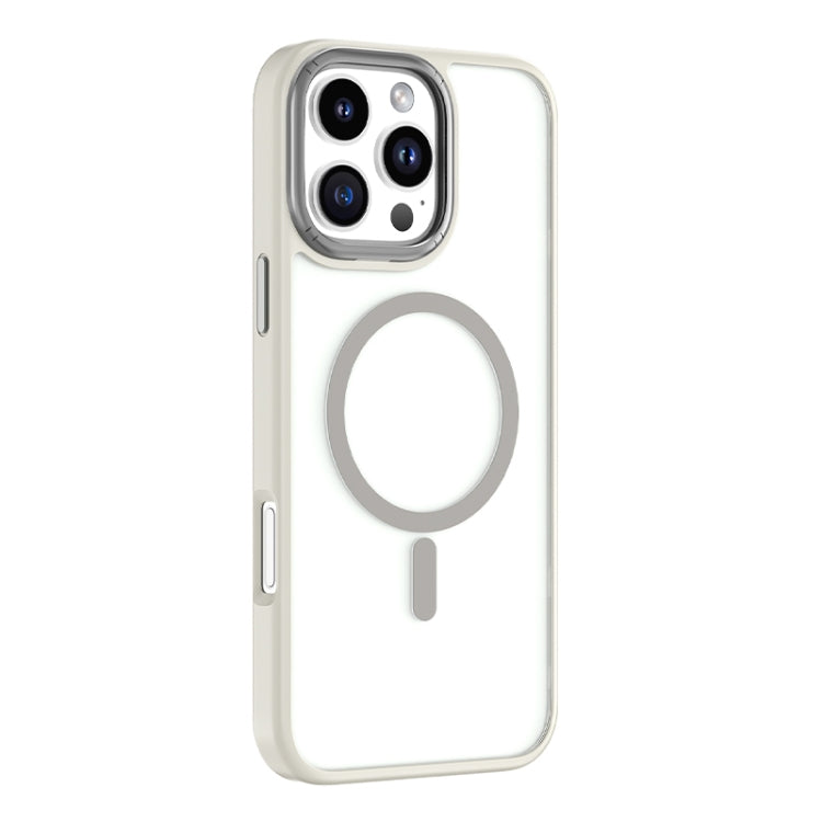 For iPhone 16 Pro Max Mutural Skin Feel Series Frosted MagSafe Magnetic Phone Case(Grey) - iPhone 16 Pro Max Cases by Mutural | Online Shopping UK | buy2fix