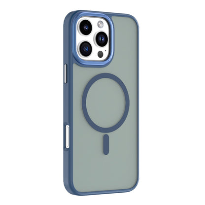 For iPhone 16 Pro Max Mutural Skin Feel Series Frosted MagSafe Magnetic Phone Case(Blue) by Mutural