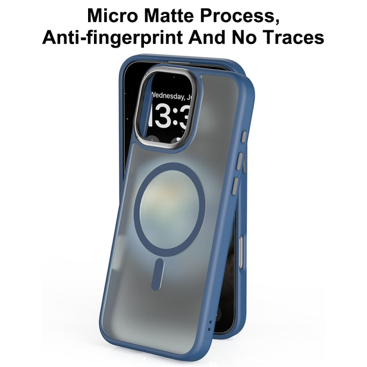 For iPhone 16 Pro Mutural Skin Feel Series Frosted MagSafe Magnetic Phone Case(Light Blue) - iPhone 16 Pro Cases by Mutural | Online Shopping UK | buy2fix