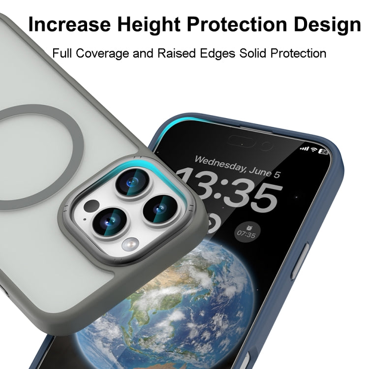 For iPhone 16 Pro Max Mutural Skin Feel Series Frosted MagSafe Magnetic Phone Case(Light Blue) by Mutural