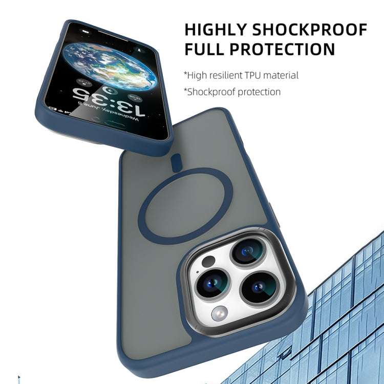 For iPhone 16 Pro Max Mutural Skin Feel Series Frosted MagSafe Magnetic Phone Case(Light Blue) by Mutural