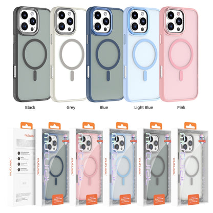 For iPhone 16 Pro Max Mutural Skin Feel Series Frosted MagSafe Magnetic Phone Case(Blue) by Mutural