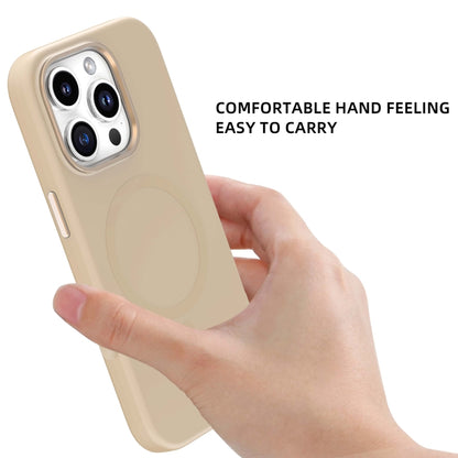 For iPhone 16 Pro Max Mutural Karen Series Liquid Silicone MagSafe Magnetic Phone Case(Grey) by Mutural