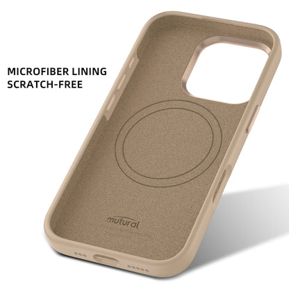 For iPhone 16 Pro Max Mutural Karen Series Liquid Silicone MagSafe Magnetic Phone Case(Black) by Mutural