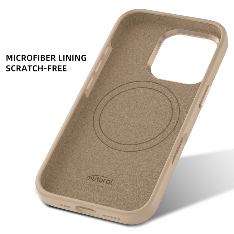 For iPhone 16 Pro Max Mutural Karen Series Liquid Silicone MagSafe Magnetic Phone Case(Grey) by Mutural