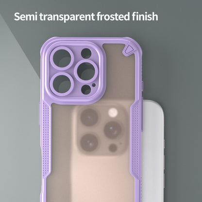 For iPhone 16 Pro Armor Glaze PC Hybrid TPU Phone Case(Purple) - iPhone 16 Pro Cases by buy2fix | Online Shopping UK | buy2fix