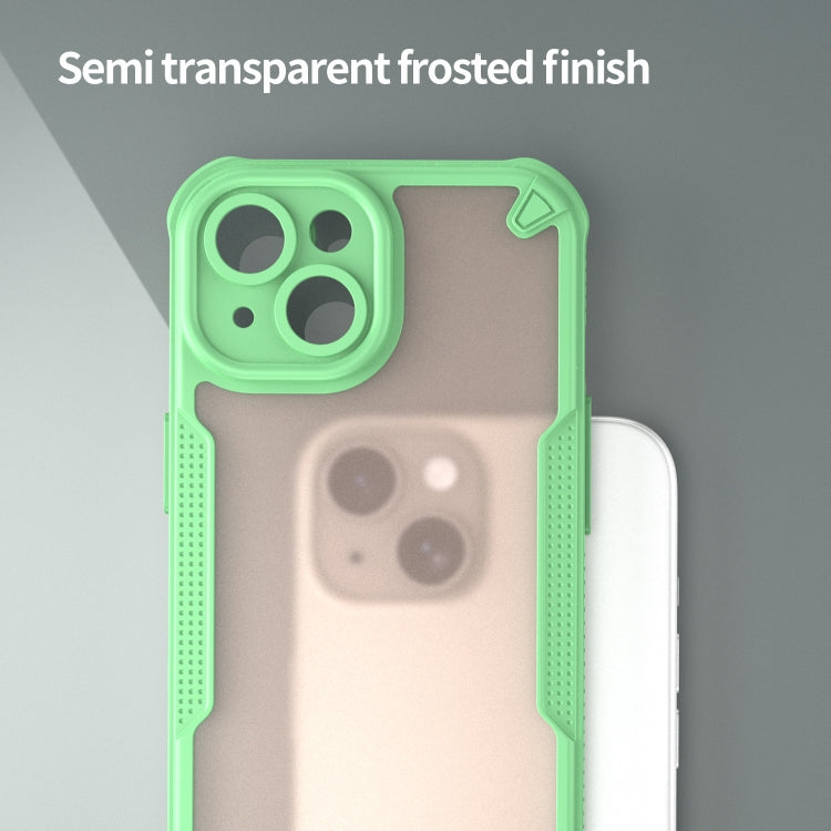For iPhone 15 Plus Armor Glaze PC Hybrid TPU Phone Case(Green) by buy2fix