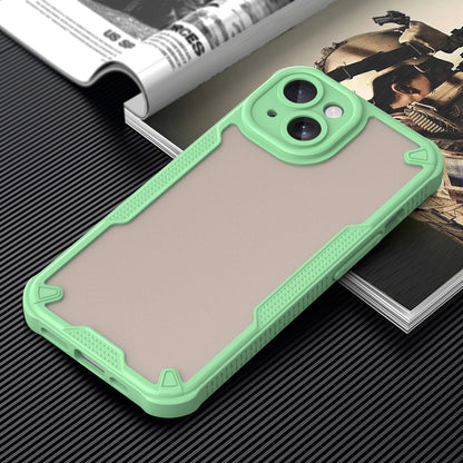 For iPhone 15 Plus Armor Glaze PC Hybrid TPU Phone Case(Green) by buy2fix