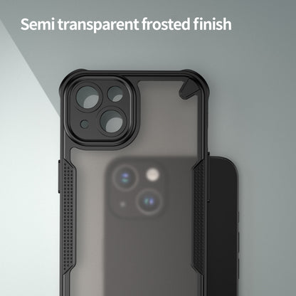 For iPhone 14 Plus Armor Glaze PC Hybrid TPU Phone Case(Black) by buy2fix