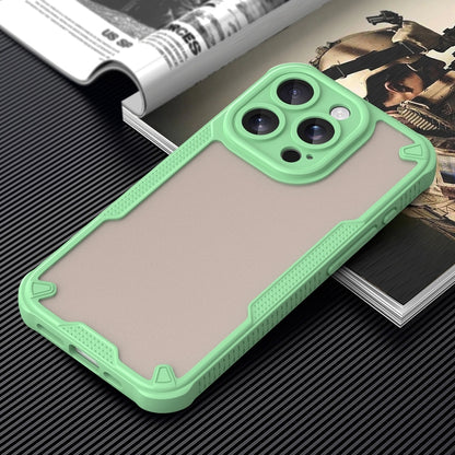 For iPhone 14 Pro Armor Glaze PC Hybrid TPU Phone Case(Green) by buy2fix